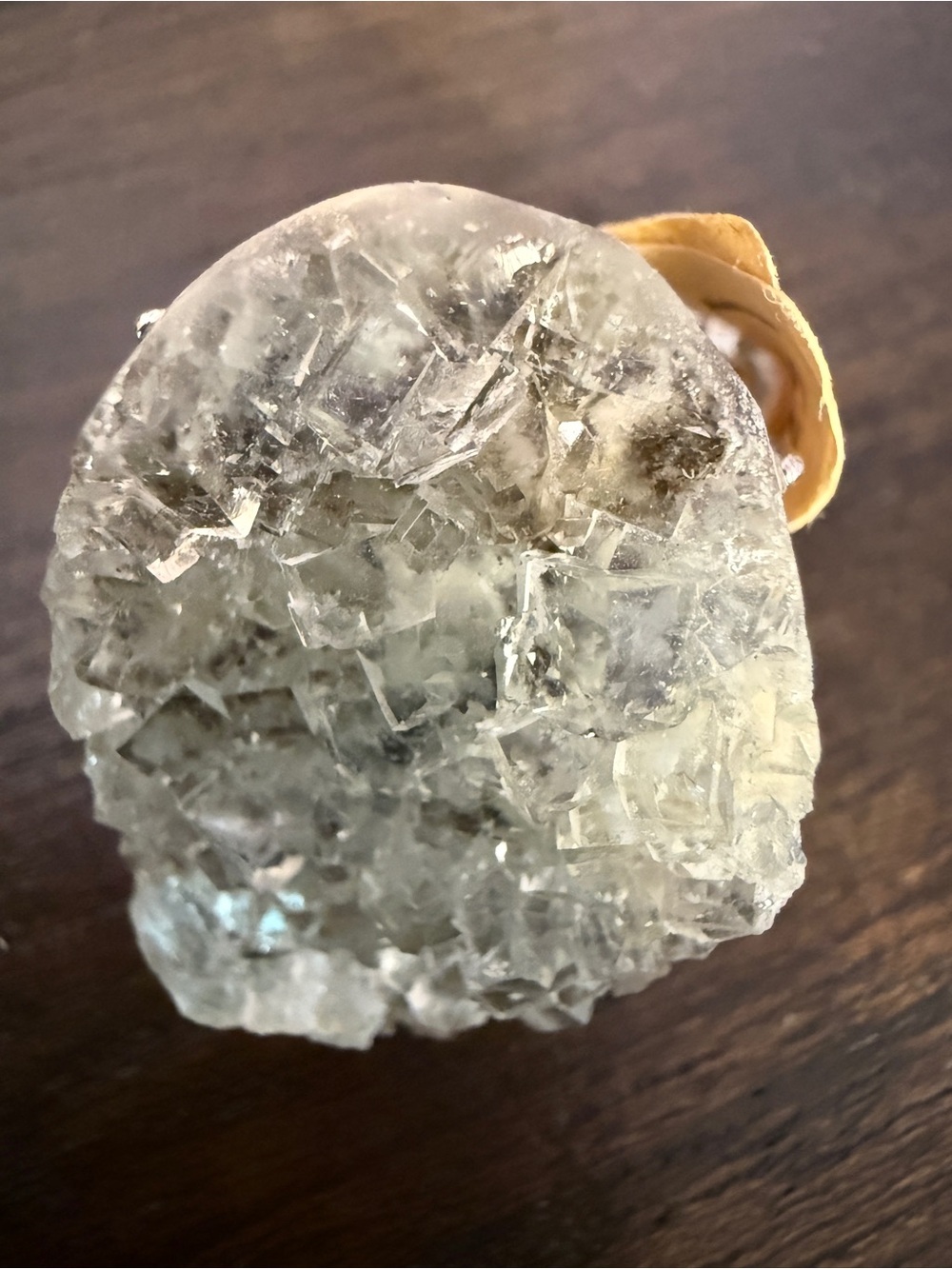 Moss fluorite ring